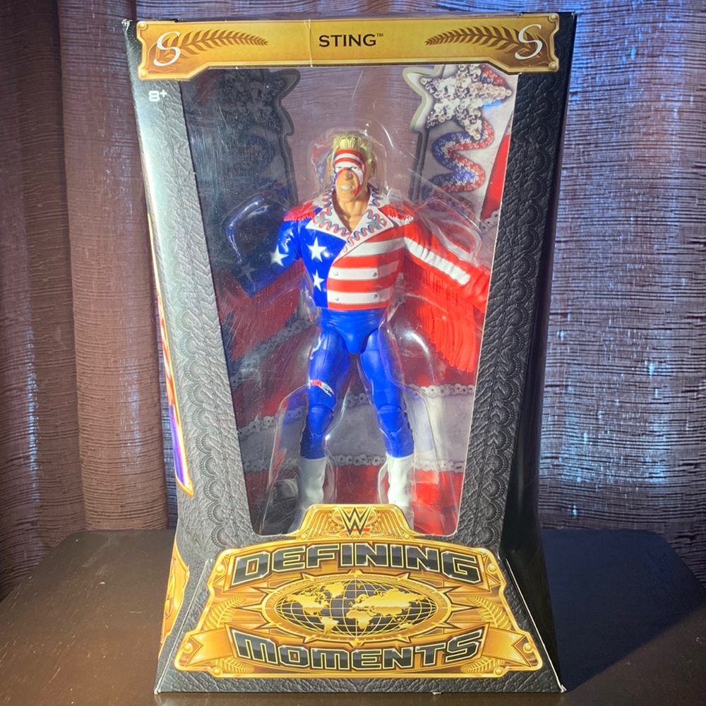 WWE Defining Moments Sting figurine "The Great American Bash" New In Box